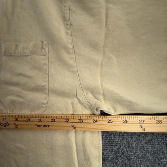 Tommy Bahama Herringbone XL All Silk Camp Short Sleeve Loop Beige Shirt Vacation - Picture 6 of 16